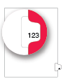 Standard Style Letter Size Side Tab 123 (98123)25 Per Bag